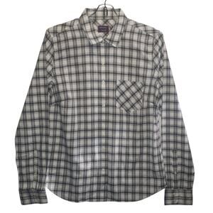 UNTUCKit Plaid Cotton Shirt – Size 4 | Black & Gray Long Sleeve Classic Fit
